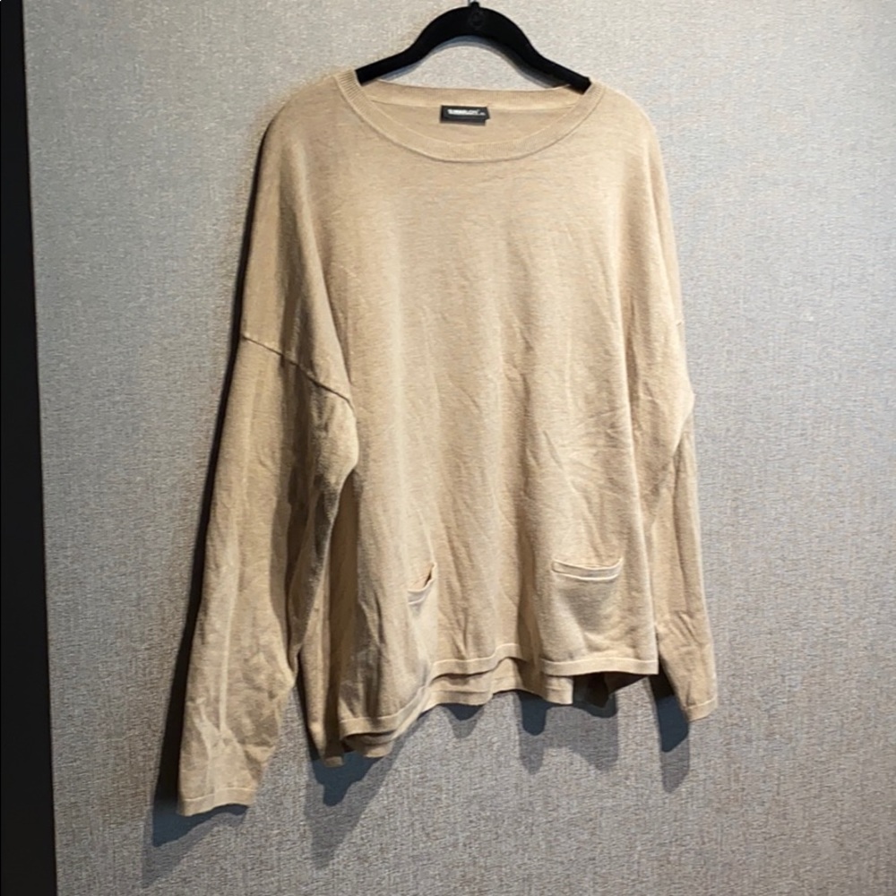 S. Marlon Oatmeal crew neck/boat neck sweater